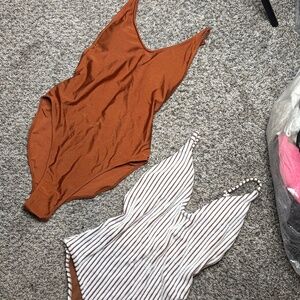 2 One-Piece Swimsuits – New Condition